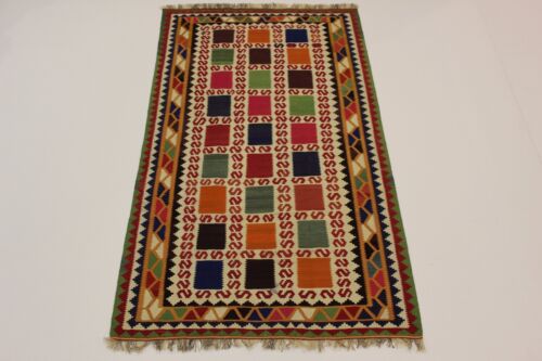 Nomadic Kelim Picasso Look Fine Unique Persian Carpet Oriental Carpet 2.64 X 1.50-