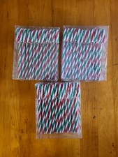 Raz Red and Green 7" Faux Candy Cane Food Christmas Ornament 3 Boxes of 12 -36Ct