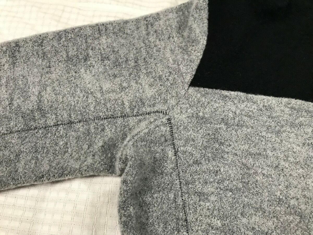 Sz 2 M Bajra Japan Designer Black Gray Wool High neck Women Sweater Avant  Garde