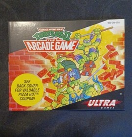 Teenage Mutant Ninja Turtles II 2 The Arcade Game Nintendo NES COMPLETE 