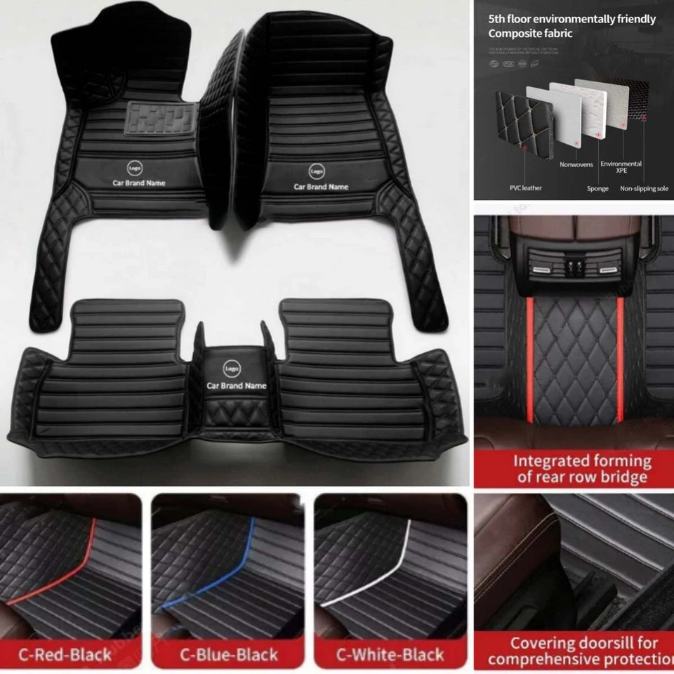 For Mercedes-Benz All Models Car Floor Mats Anti-slip All Weather Custom Carpets Foto 3 de 4