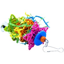 Parrot Chewing Toy Bell Pendant Bird Cage Hanging Toy Parrot Teething Toy