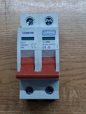 Bg British General CUSW100 Main Switch 100A DP