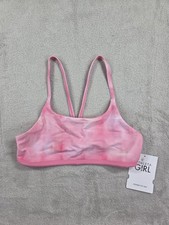 New Athleta Girl Reversible Scoop Bikini Top Size XL 14
