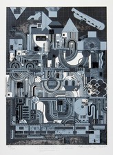 Eduardo Paolozzi - From Early Italian Poets  (1975) Signed Screenprint