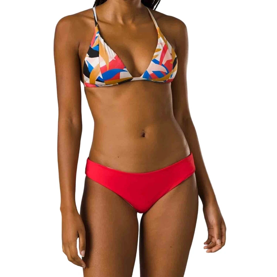 Traje de baño reversible prAna talla mediana Tropics Gemma Hipster bikini O4-12 Foto 2 de 4
