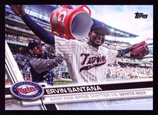 Ervin Santana Minnesota Twins 2017 Topps Update Blue #US58 SN /50