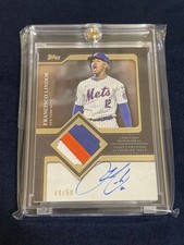 2025 Topps Flagship Francisco Lindor Auto Patch Card 49/50 Mets SSP