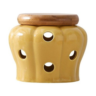 Vorratsdose 'Knoblauch aus Keramik mit Deckel Kopf D'Agl4779