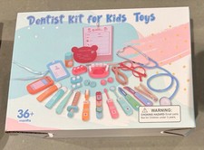 New Educational Toy Wooden Dentist Kit For Kids 36 Pieces