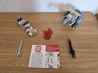 Transformers AOE Geschenkset. Silver Knight Optimus & Grimlock. 100% Komplett.