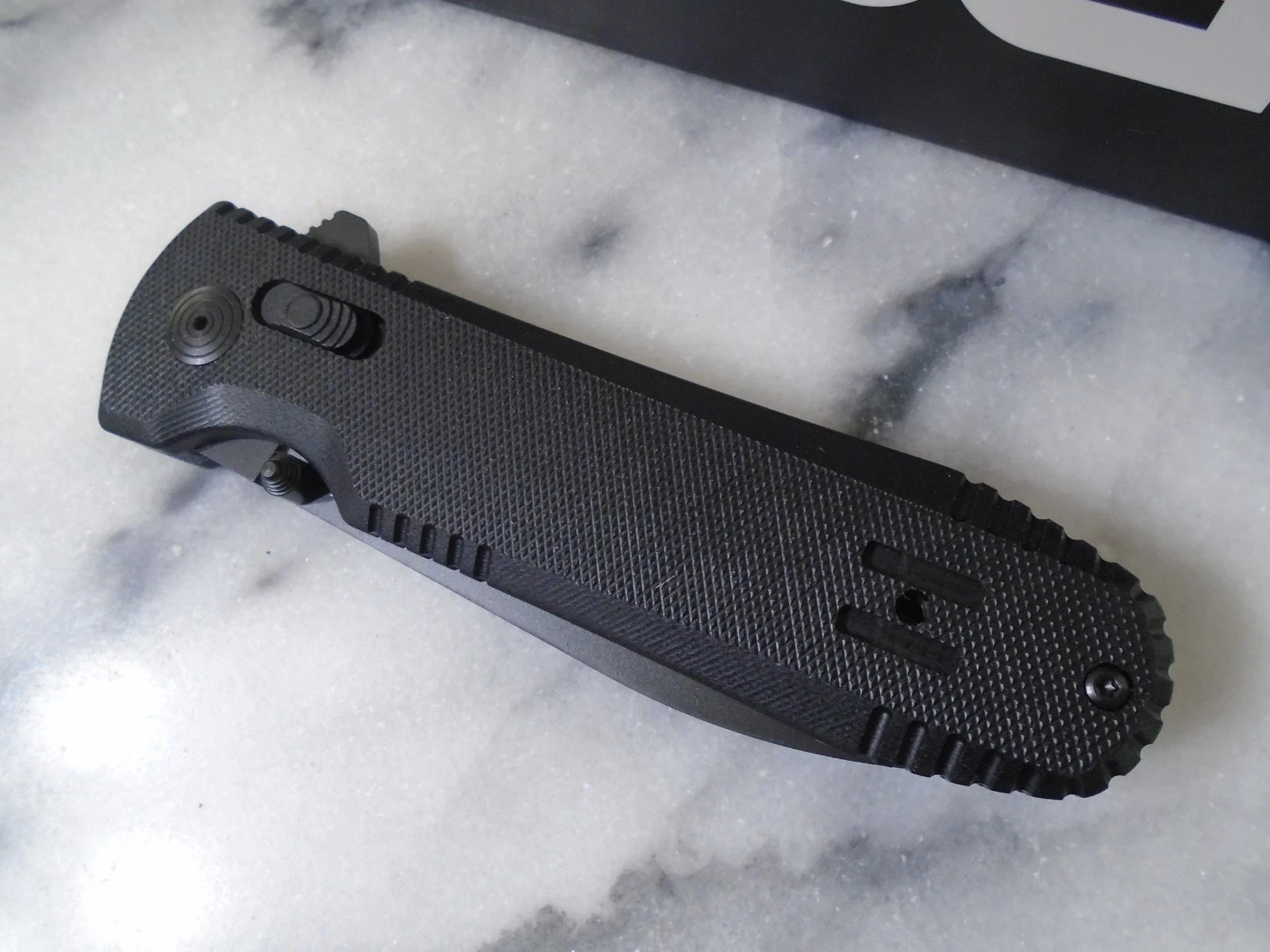 SOG Pentagon XR Blackout Ball Bearing Pivot Pocket Knife Dual Edge Tip 12610157 image 5