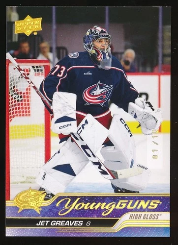 2023-24 Upper Deck Young Guns High Gloss Jet Greaves #246 01/10 Rookie Rc