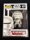 NEW FUNKO POP STAR WARS 67 FIRST ORDER SNOW TROOPER BOBBLE HEAD W/ PROTECTOR
