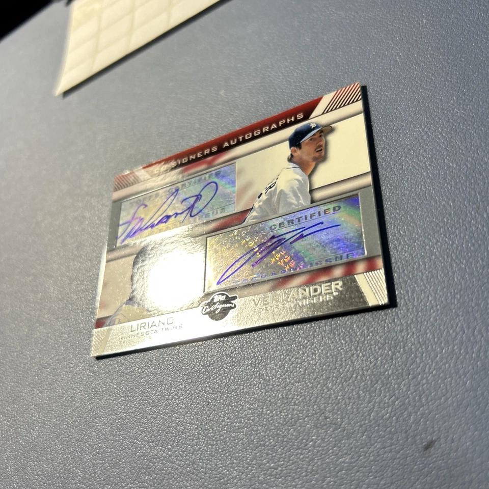 2007 Topps Co-Signers Autographs Francisco Liriano/Justin Verlander AUTO - Image 2 of 4