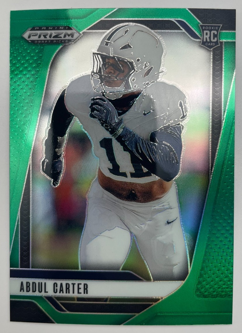 2025 Panini Prizm Draft Picks - Abdul Carter #102 Green Prizm (RC)