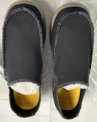 Crocs Santa Cruz 10128 Casual Slip on Shoes Men's Size 13 Black