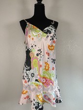 Y2k Victoria's Secret Floral Mini Slip Dress Babydoll Fairy Whimsy M