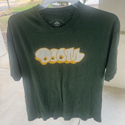 Gas Drawls MF DOOM Green T-Shirt Size XLarge ALL CAPS RAP MUSIC RARE GRAPHIC