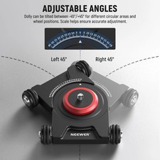 NEEWER Camera Table Slider Dolly with Ball Head  Phone Clamp 360 