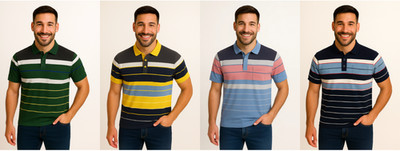 Herren Engineering Streifen schwerer Stoff Piqué Polo von Hesketh & Turner M-3XL 2396