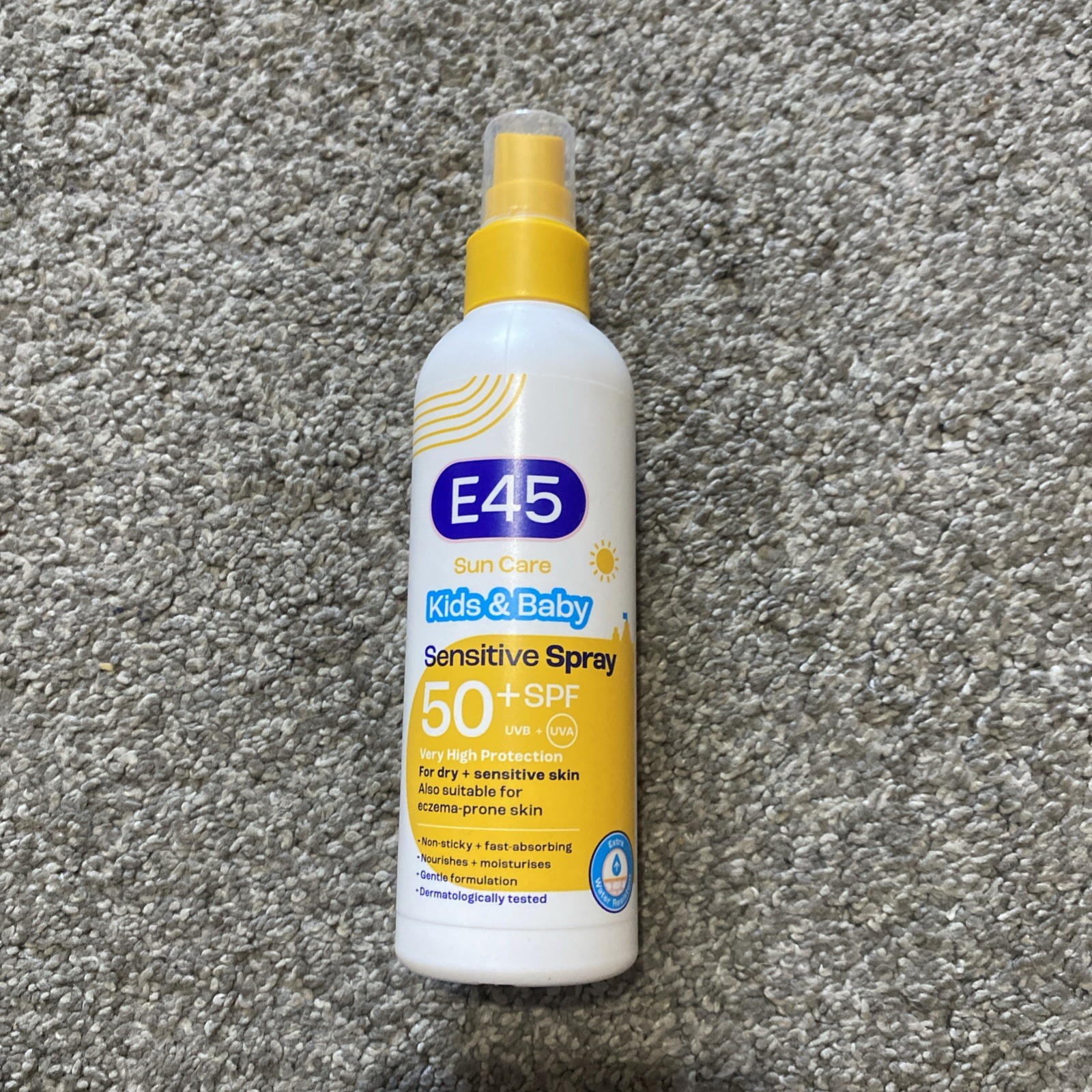 E45 Kids and Baby Sunscreen SPF50+ Spray for Face with Avocado Oil - UVA and UVB