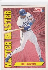 1991 Score Bo Jackson #692 Master Blaster Card K.C. Royals Free Shipping!