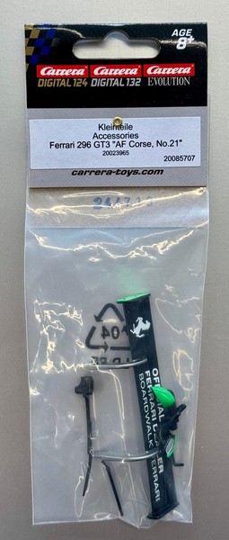 "Carrera Digital124 Heckspoiler/Kleinteile Ferrari 296 GT3 \"Af Corse, No.21\""-image