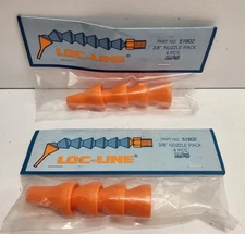 LOT OF 8 PCS NEW IN BAG! LOC-LINE 3/8" NOZZLES 51802