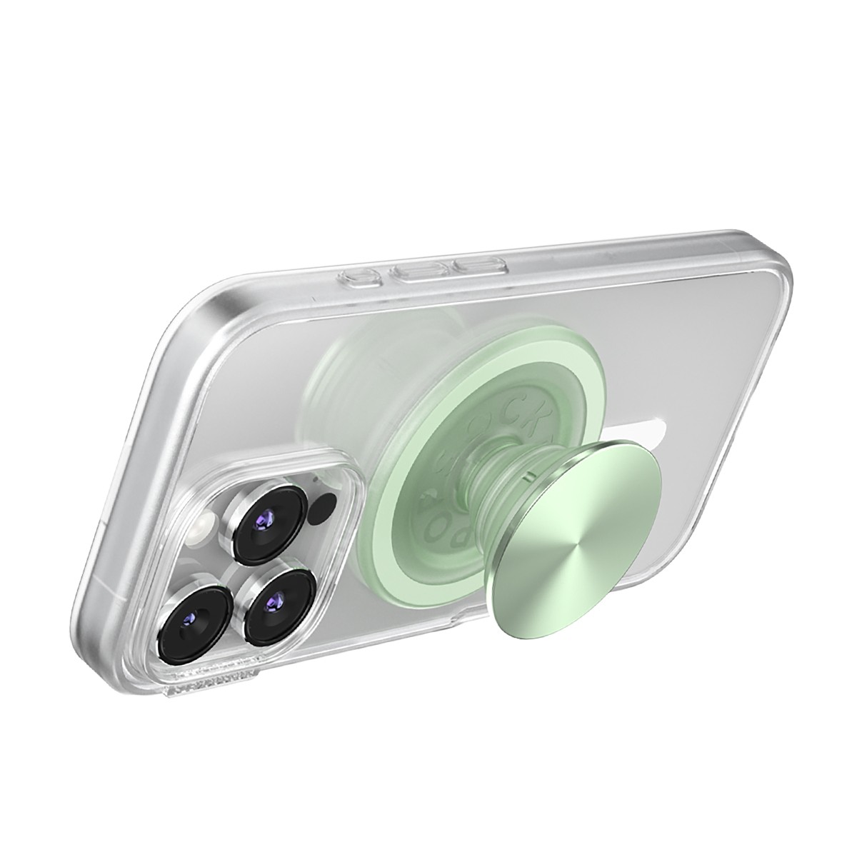 Support smartphone PopSockets PopGrip effet métal bague anti chute - 2