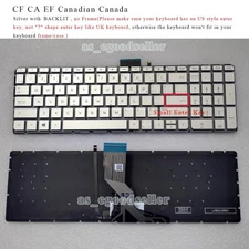 for HP 15-ab000 15-ab001ca 15-ab002ca 15-ab003ca 15-ab004ca Keyboard Canadian CF