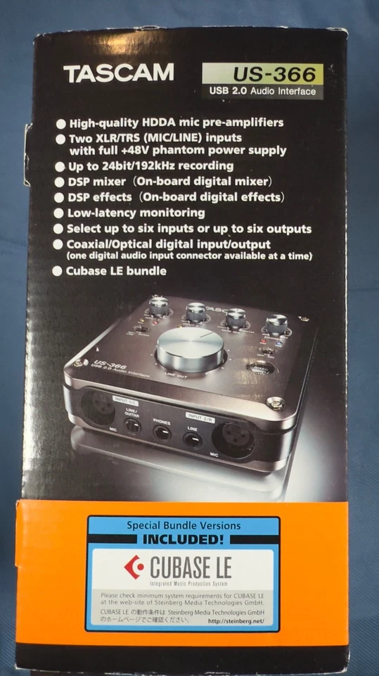 TASCAM US-366 4-In/6-Out or 6-In/4-Out USB Audio Interface - Image 4 of 4