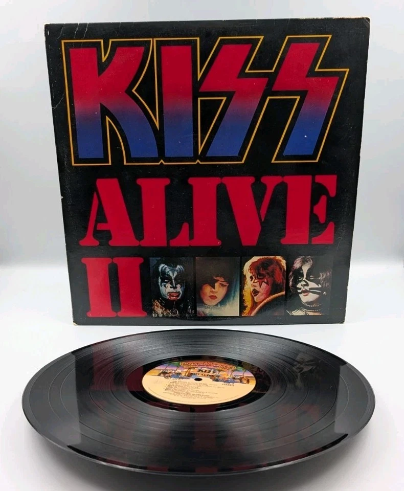 Kiss – Alive II 2xLP (1977 Casablanca NBLP 7076-2) VG Gatefold + Inserts Rare - Image 3 of 4