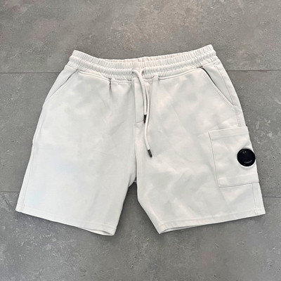 C.P. Company Herren Cargo-Shorts Weiß XL elastischer Bund Bindeverschluss