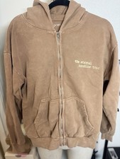 Size M Ariana Grande Eternal Sunshine Tour Brown Swirl Full Zip Hoodie Pockets