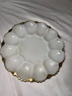 vintage Anchor Hocking Fire-King milk glass deviled egg platter