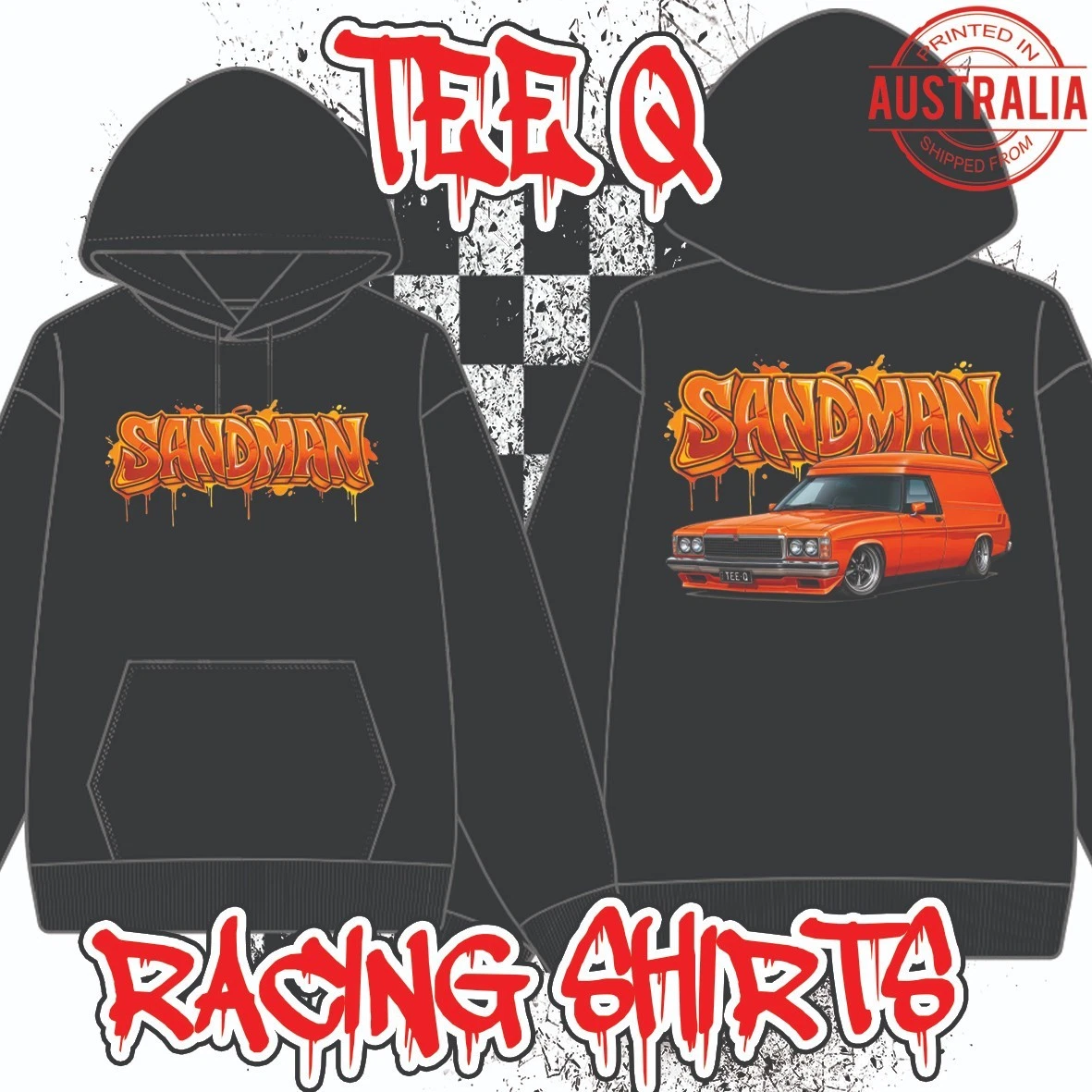 Holden Sandman Graffiti Series ~ Black Gildan Pullover Hoodie