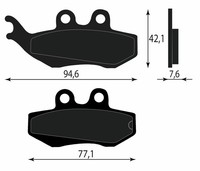 BremsbelÄGe Vorne Peugeot Geopolis 250 Urban (Ajp Caliper / ABS 2011