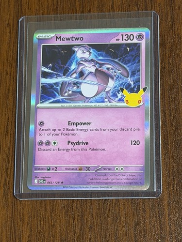 2026 Pokemon Mewtwo Holo Rare 30th Celebration #63