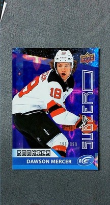 2021-22 Upper Deck Ice Sub Zero #SZ-55 Dawson Mercer Devils #d 396/999