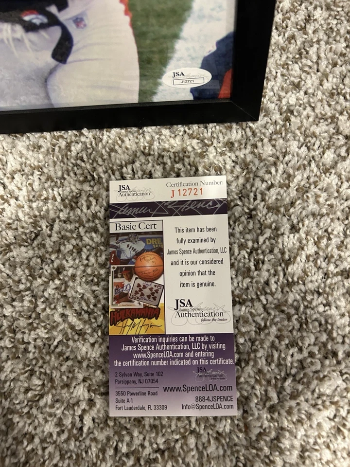 JSA COA JULIUS THOMAS 8x10 SIGNED AUTOGRAPHED DENVER BRONCOS INSCRIBED "80" - Image 3 of 4