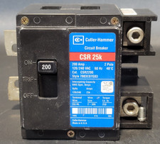 EATON CSR2200 CSR 25K MAIN CIRCUIT BREAKER 200 AMP 2 POLE