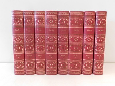 Johann Wolfgang Goethe gesammelte Werke  in acht Bänden im edlen Kunstleder