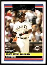 Barry Bonds 2006 Topps Updates & Highlights #UH176 San Francisco Giants