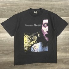 Vintage Marilyn Manson Shirt Mens XL Antichrist Superstar 90s Made USA 1996 RARE
