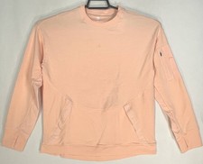 All In Motion Sweatshirt Womens Small French Terry Pockets Stretch Peach