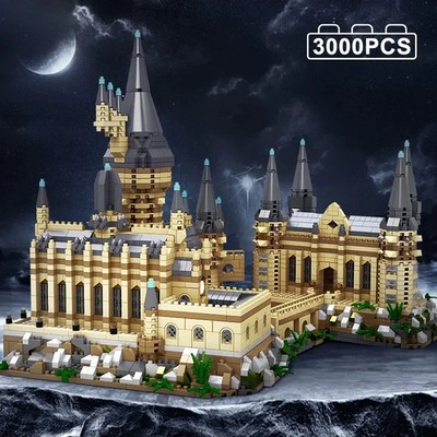 Micro Particles Magic Castle Medieval Architecture Building Set DIY Assembly Bri