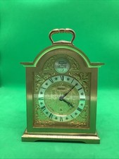 Swiza Orologio Da Tavolo Anni 60 In Metallo Dorato