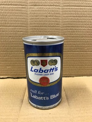 Vintage Labatt's Blue Empty Punch Top Beer Can