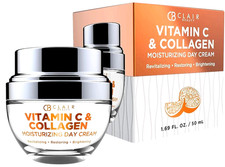Vitamin C and Collagen Daily Face Moisturizer - Restore Brighten Skin Tone 50ml